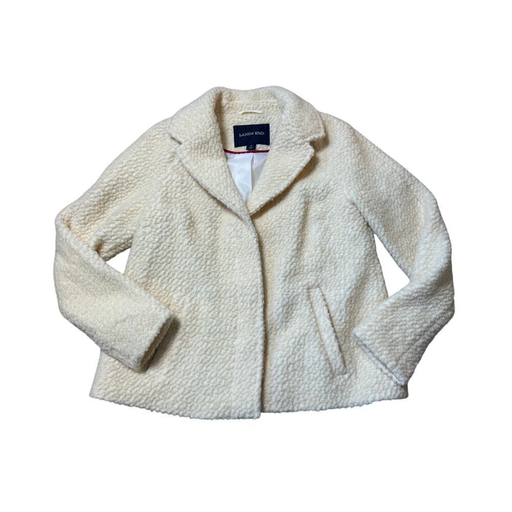 Land's End Textured Wool Blend Jacket/Coat, size Women's 8